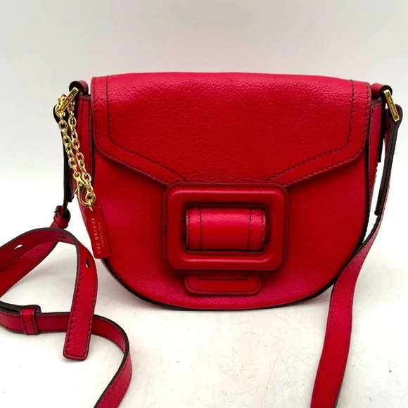 The Bridge Firenze 1969 Red Leather Crossbody Bag - Picture 1 of 14